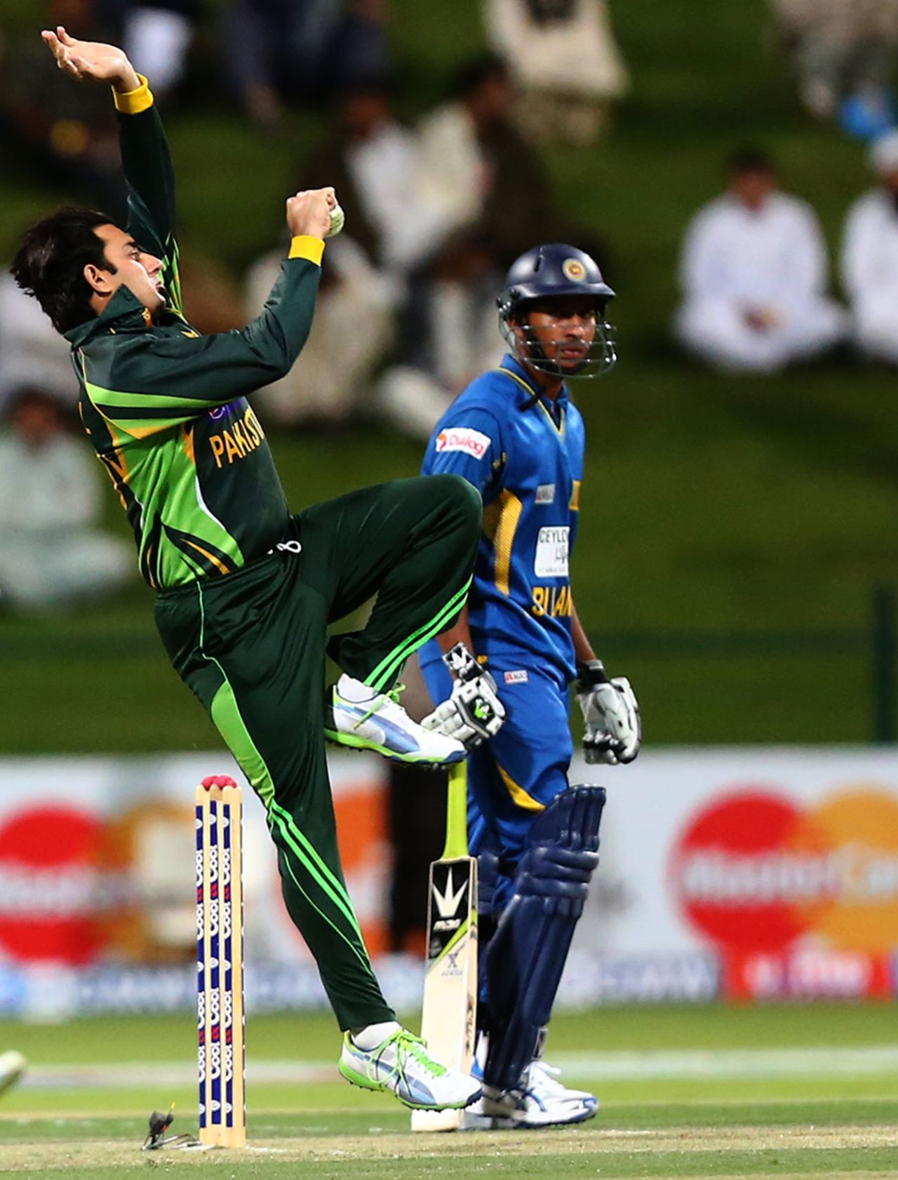 Saeed Ajmal took four wickets, Pakistan v Sri Lanka, 4th ODI, Abu Dhabi, December 25, 2013