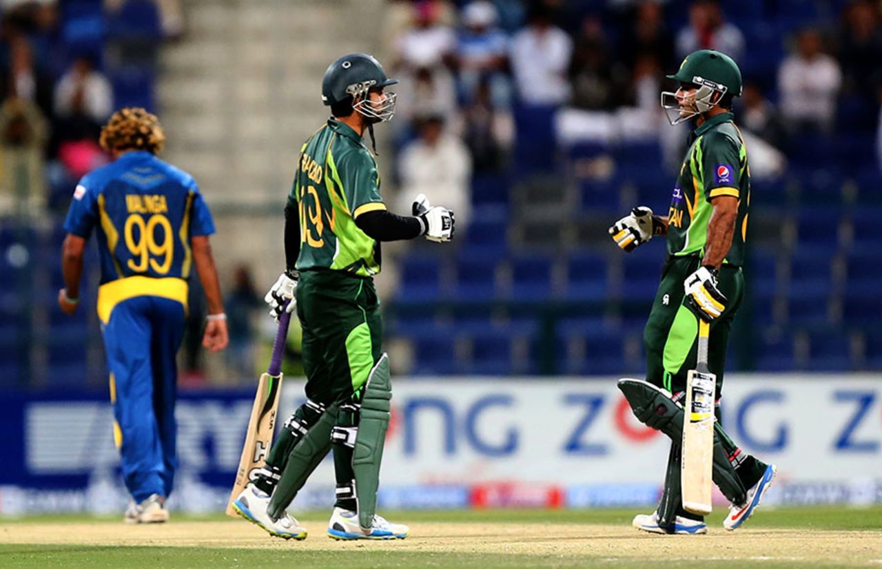 Ahmed Shehzad and Mohammad Hafeez put on 84 for the second wicket