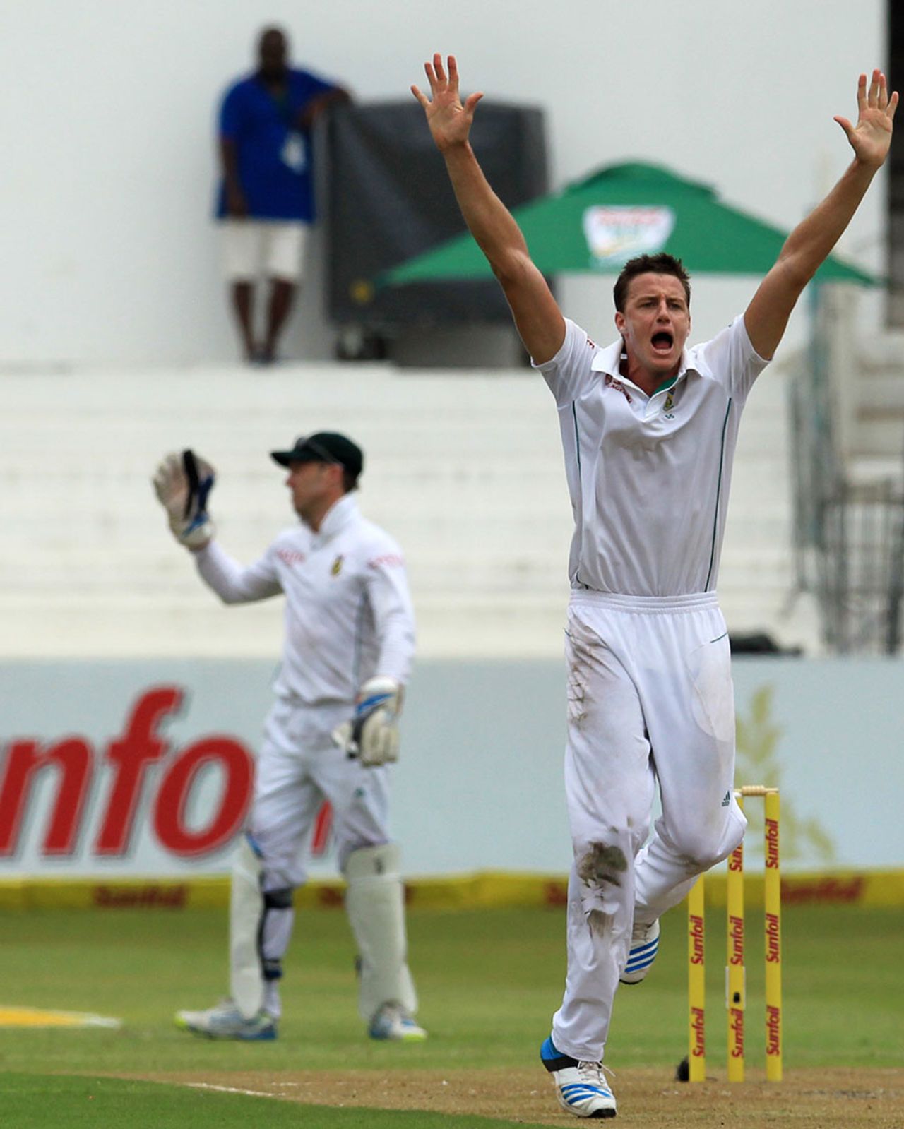 Morne Morkel appeals, South Africa v India, 2nd Test, Durban, 1st day, December 26, 2013