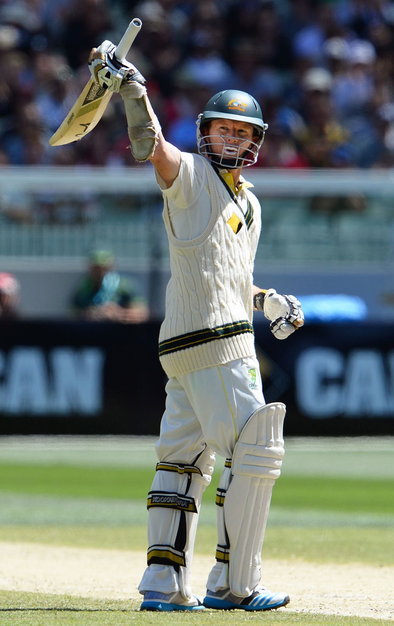 Chris Rogers reached his half-century during the morning session, Australia v England, 4th Test, Melbourne, 4th day, December 29, 2013