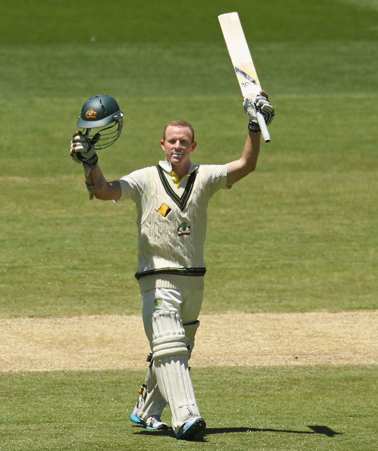 Chris Rogers made his first Test century on home soil, Australia v England, 4th Test, Melbourne, 4th day, December 29, 2013