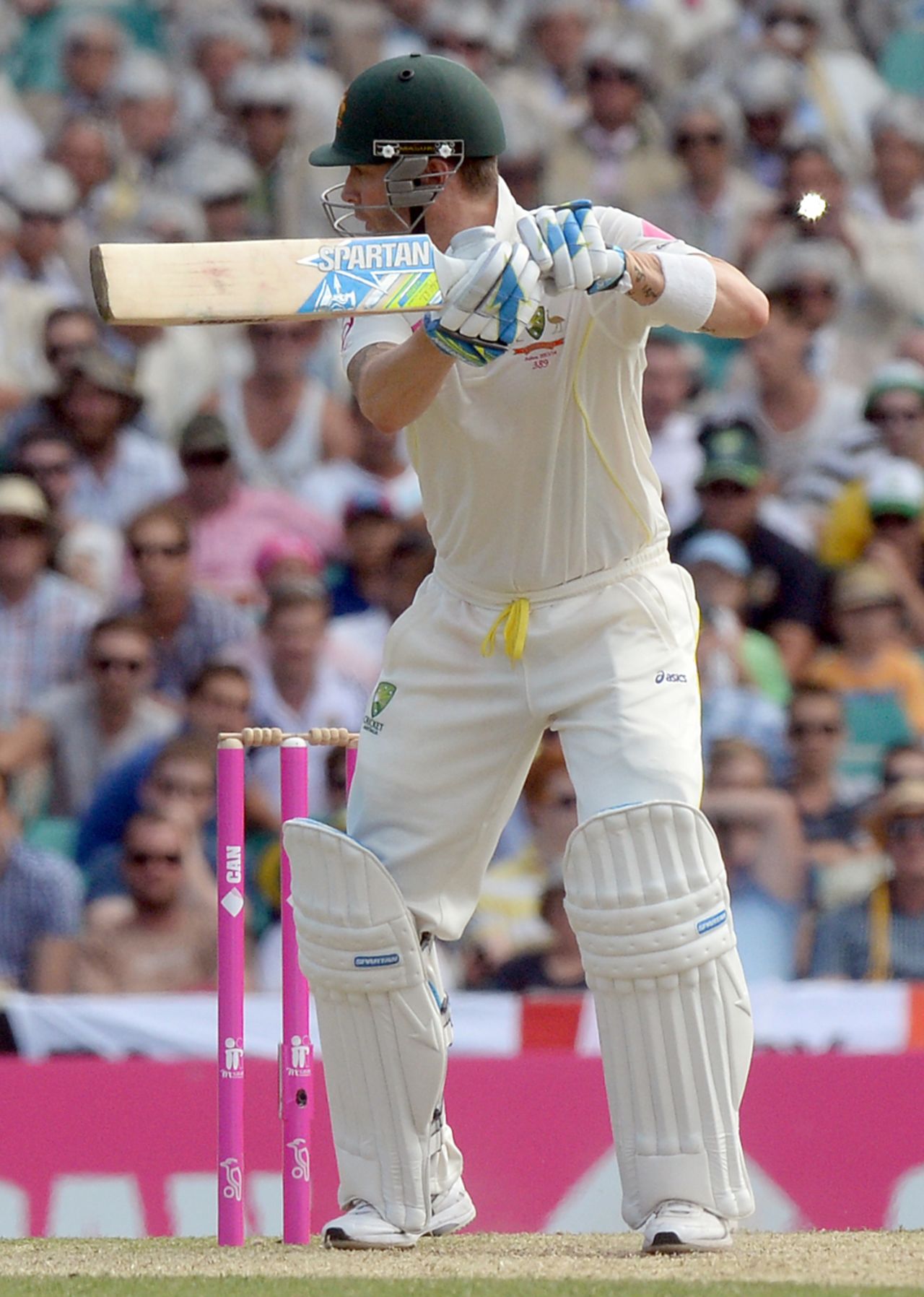 Michael Clarke wafted outside off to edge Stuart Broad, Australia v England, 5th Test, Sydney, 2nd day, January 4, 2014