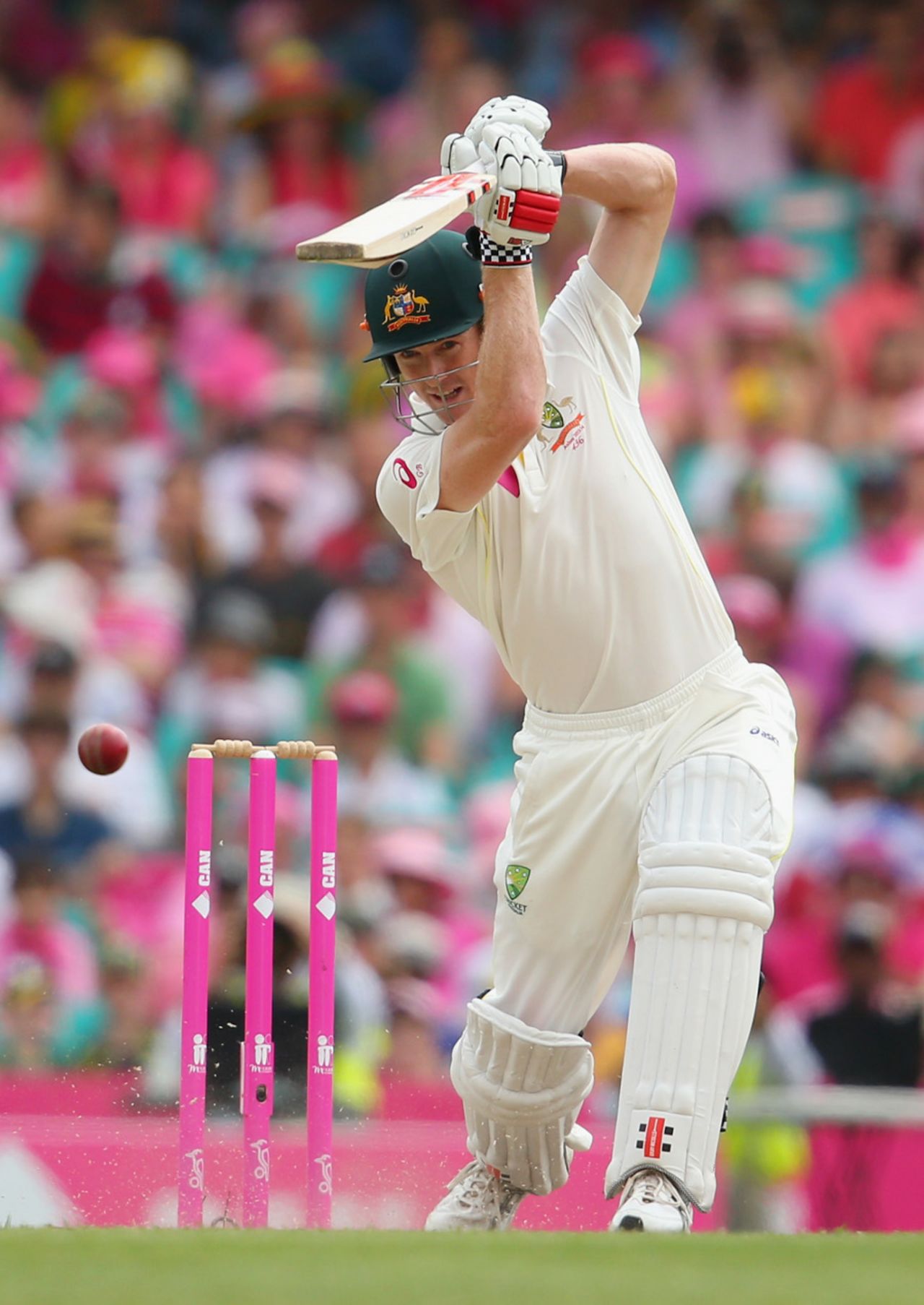 George Bailey plays a drive, Australia v England, 5th Test, Sydney, 3rd day, January 5, 2014