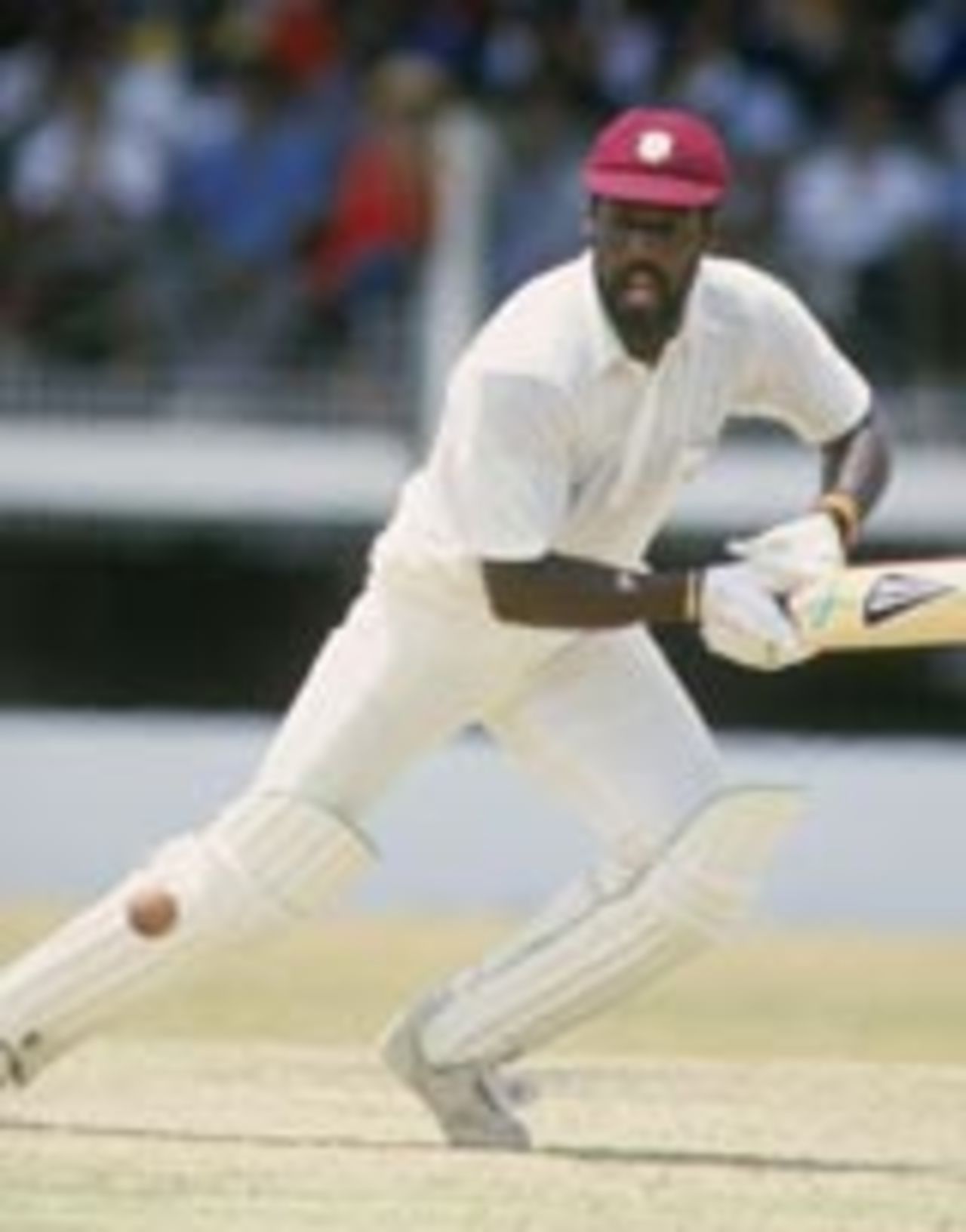 Viv Richards forcing the ball on the off side, West Indies v England, 3rd Test, Barbados, January 1, 1986