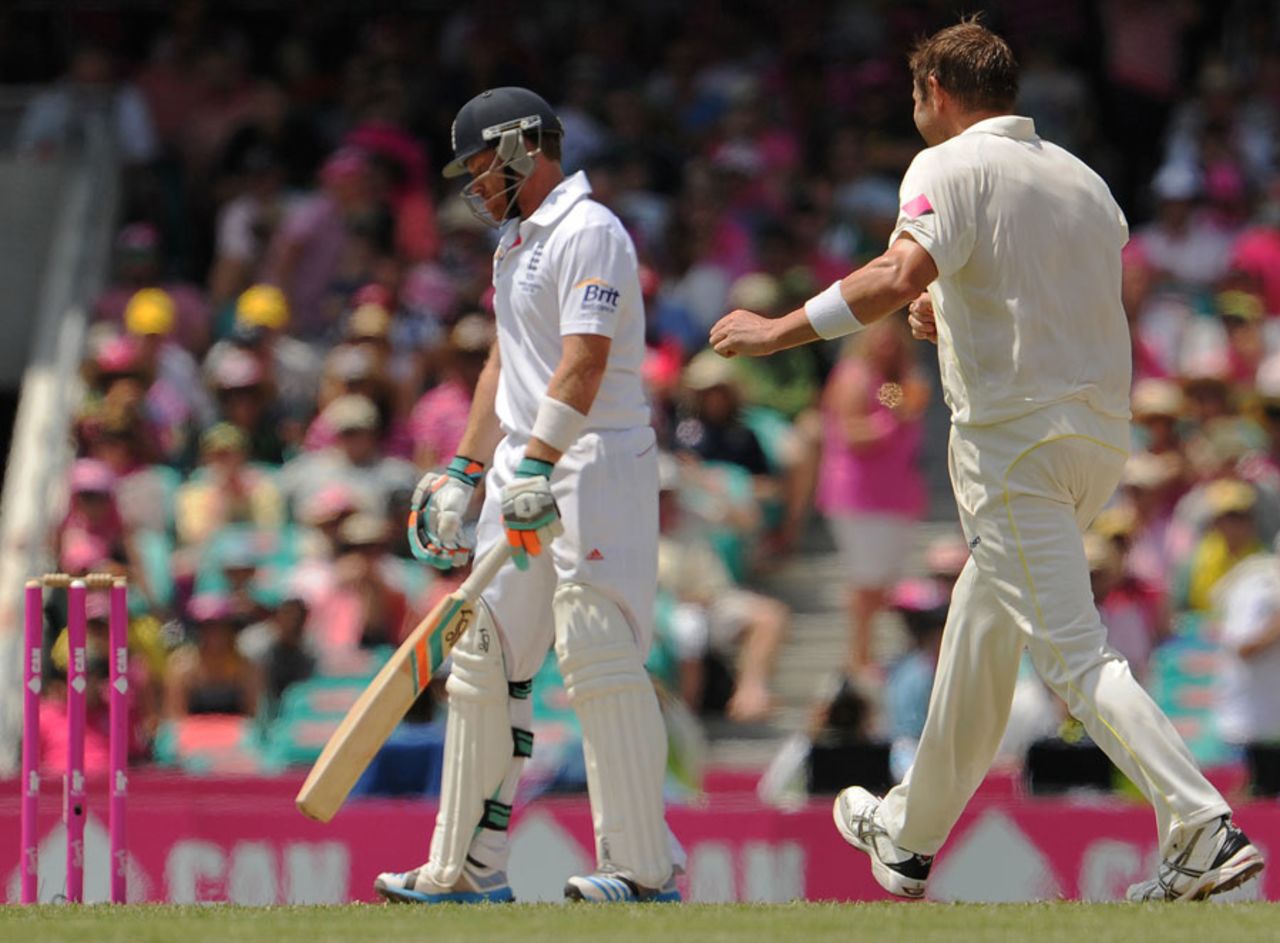 Ryan Harris had Ian Bell caught in the gully, Australia v England, 5th Test, Sydney, 3rd day, January 5, 2014