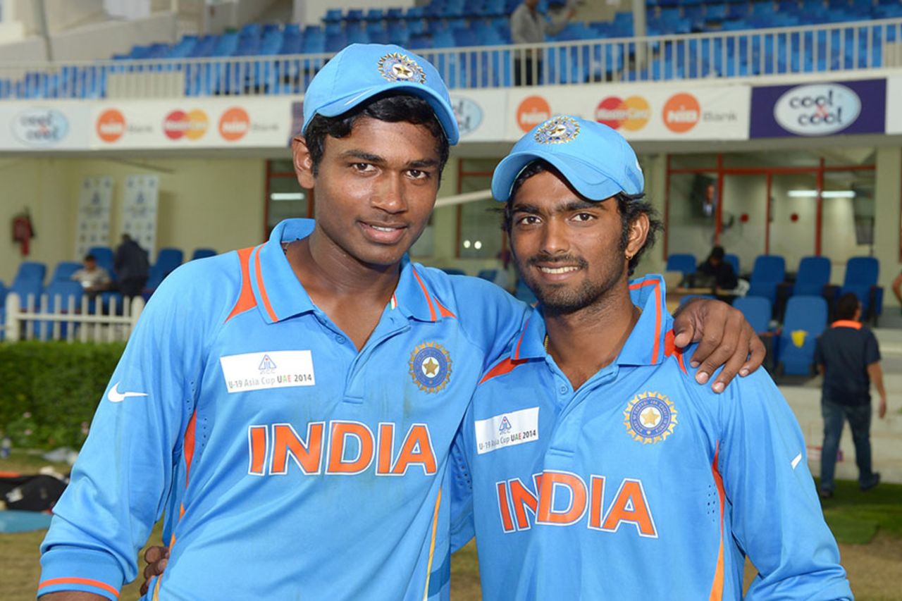 Sanju Samson and Vijay Zol scored centuries in India's 40-run win, India Under-19 v Pakistan Under-19, Under-19 Asia Cup, final, Sharjah, January 4, 2014
