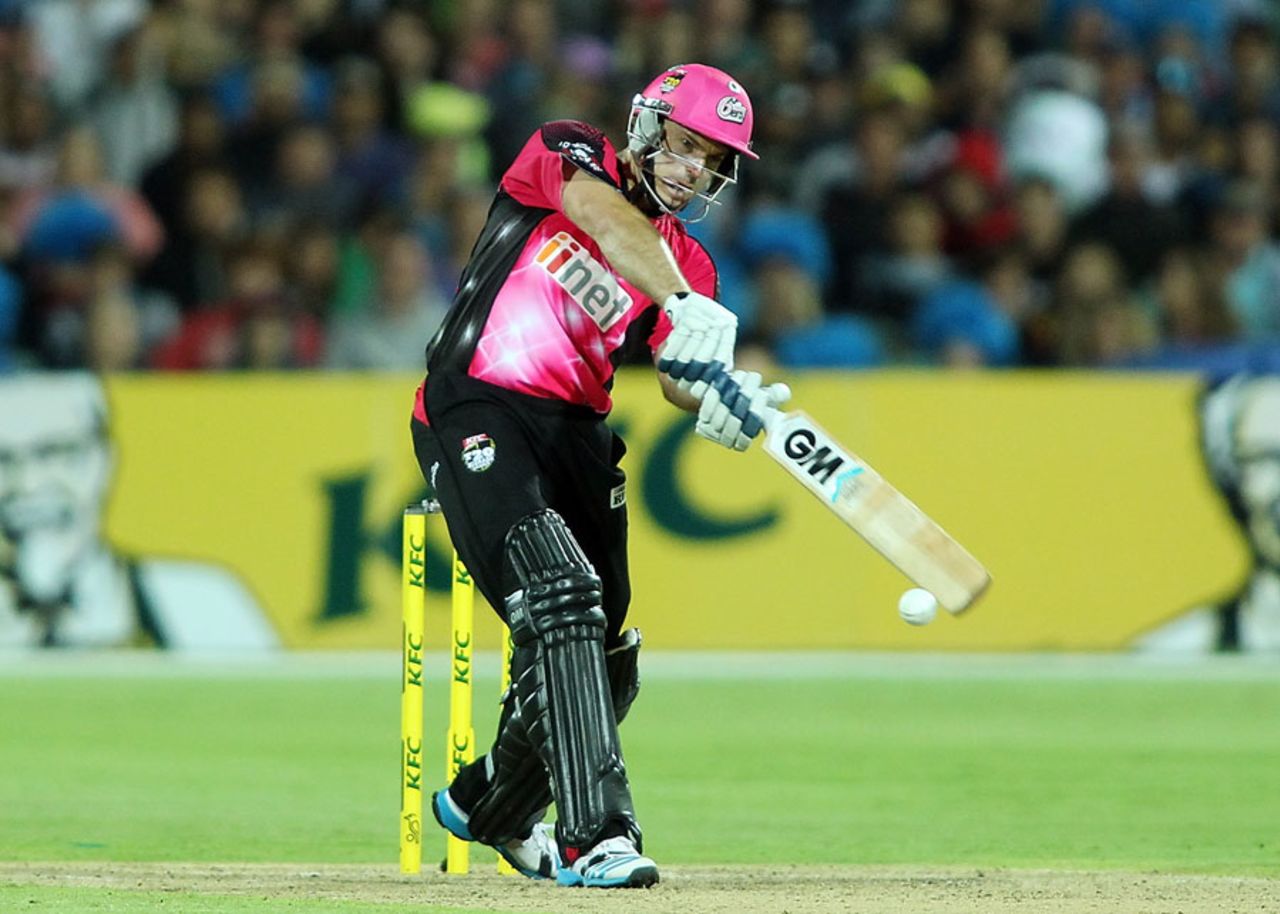 Michael Lumb struck his second successive T20 fifty, Adelaide Strikers v Sydney Sixers, Big Bash League, Adelaide, January 5, 2014