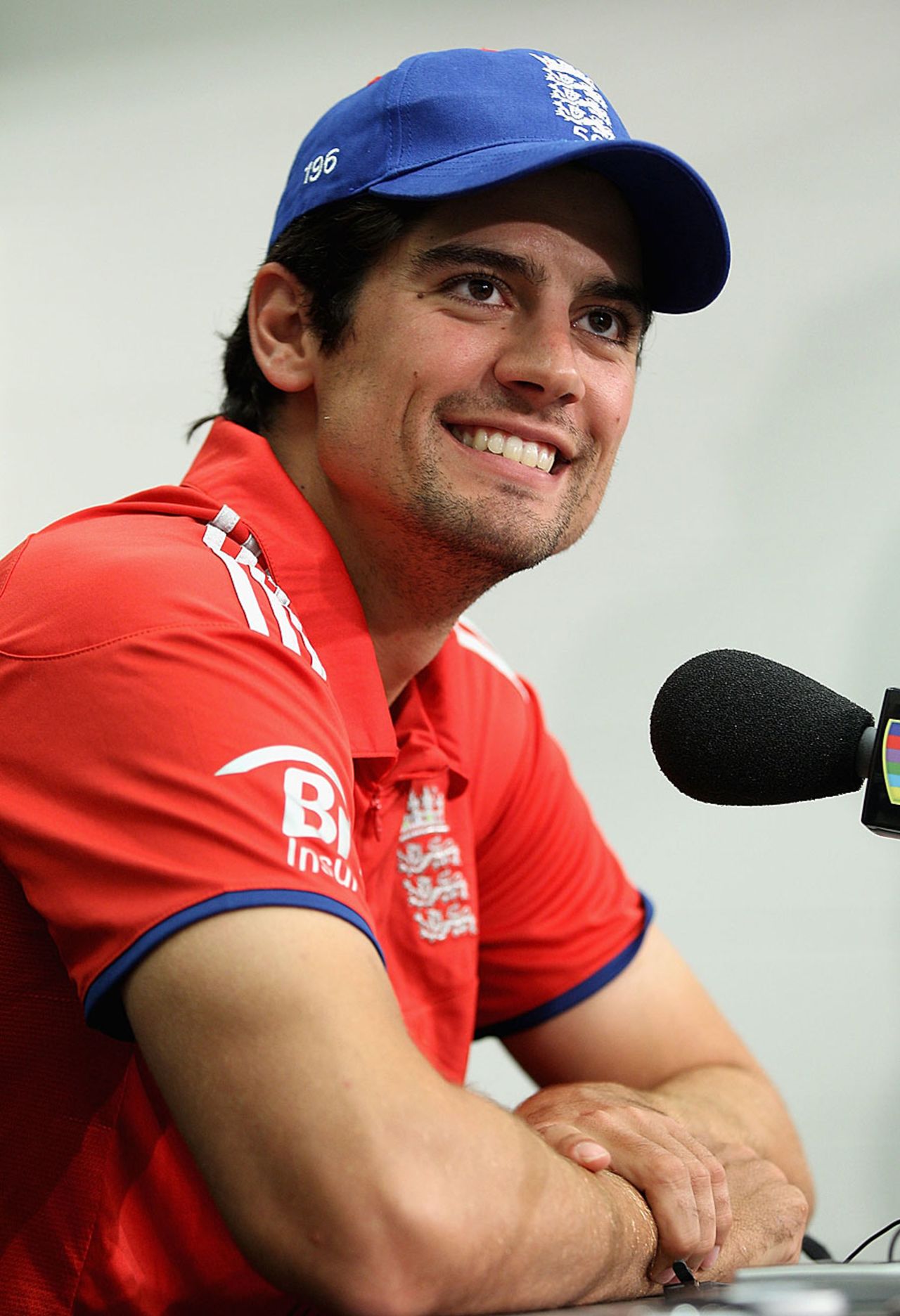 Alastair Cook speaks to the media ahead of the first ODI, Melbourne, January 11, 2014