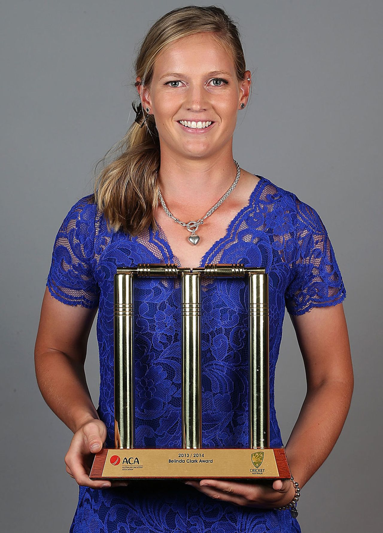 Meg Lanning won the Belinda Clark Award, Sydney, January 20, 2014