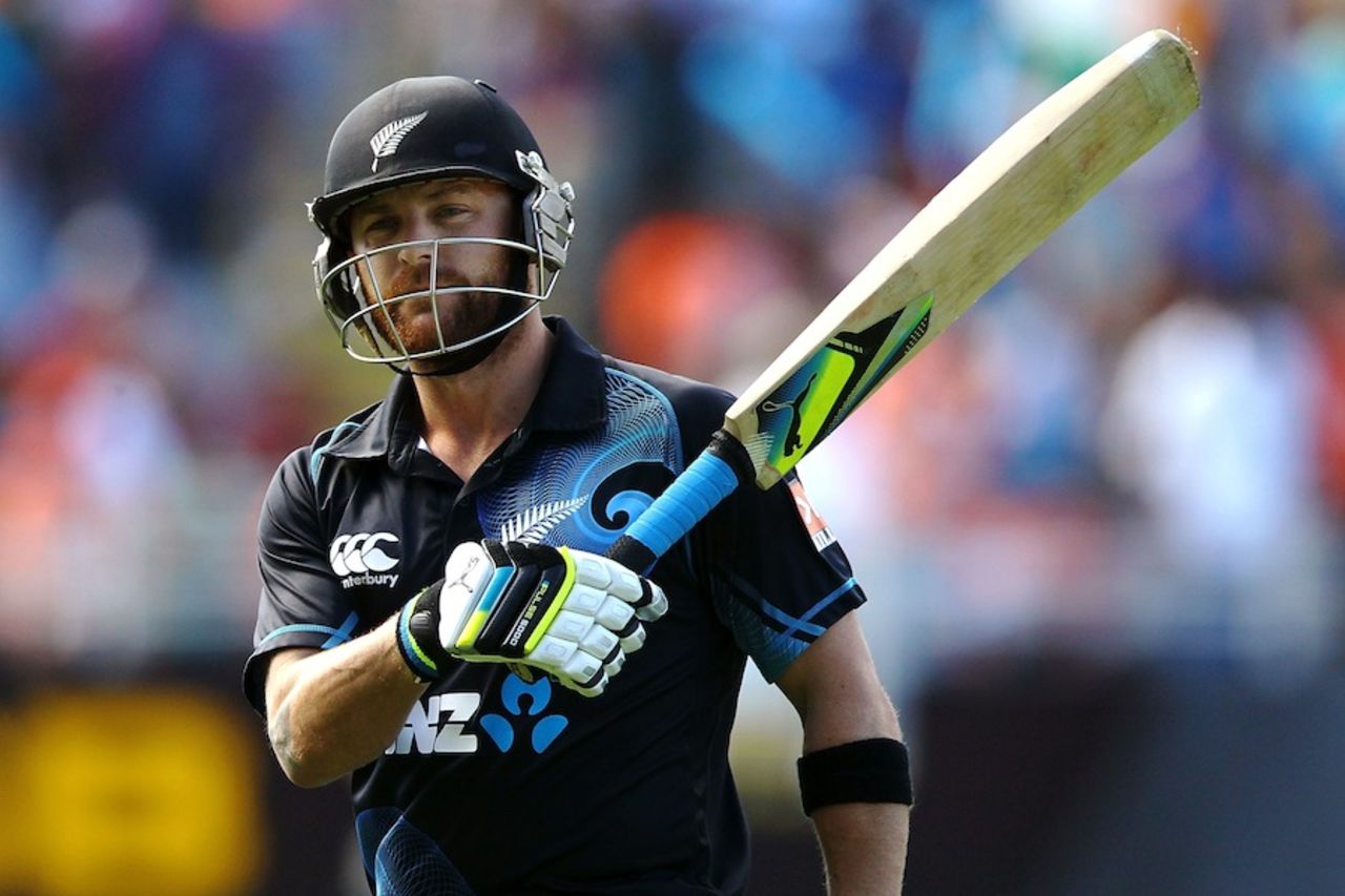 Brendon McCullum fell without opening his account, New Zealand v India, 3rd ODI, Auckland, January 25, 2014