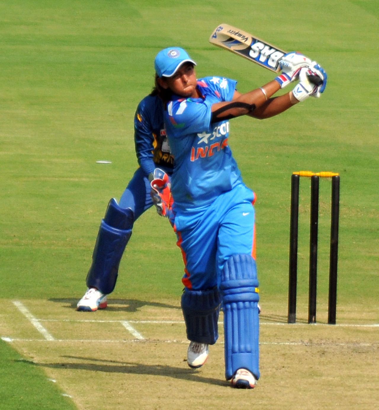 Harmanpreet Kaur made an unbeaten 29-ball 40, India v Sri Lanka, 1st Women's T20, Vizianagaram, January 25, 2014