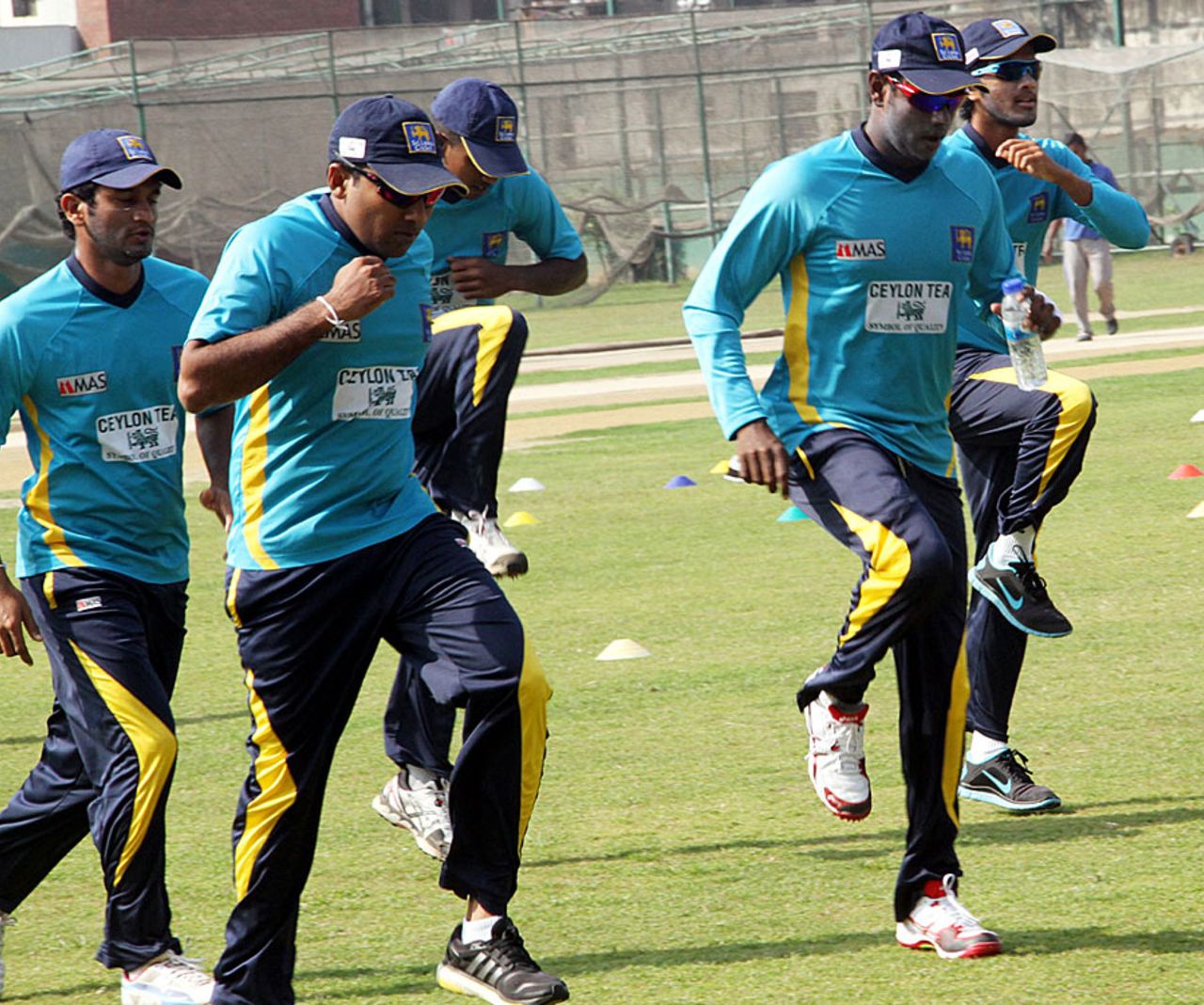 The Sri Lankan players train in Mirpur, Mirpur, January 26, 2014