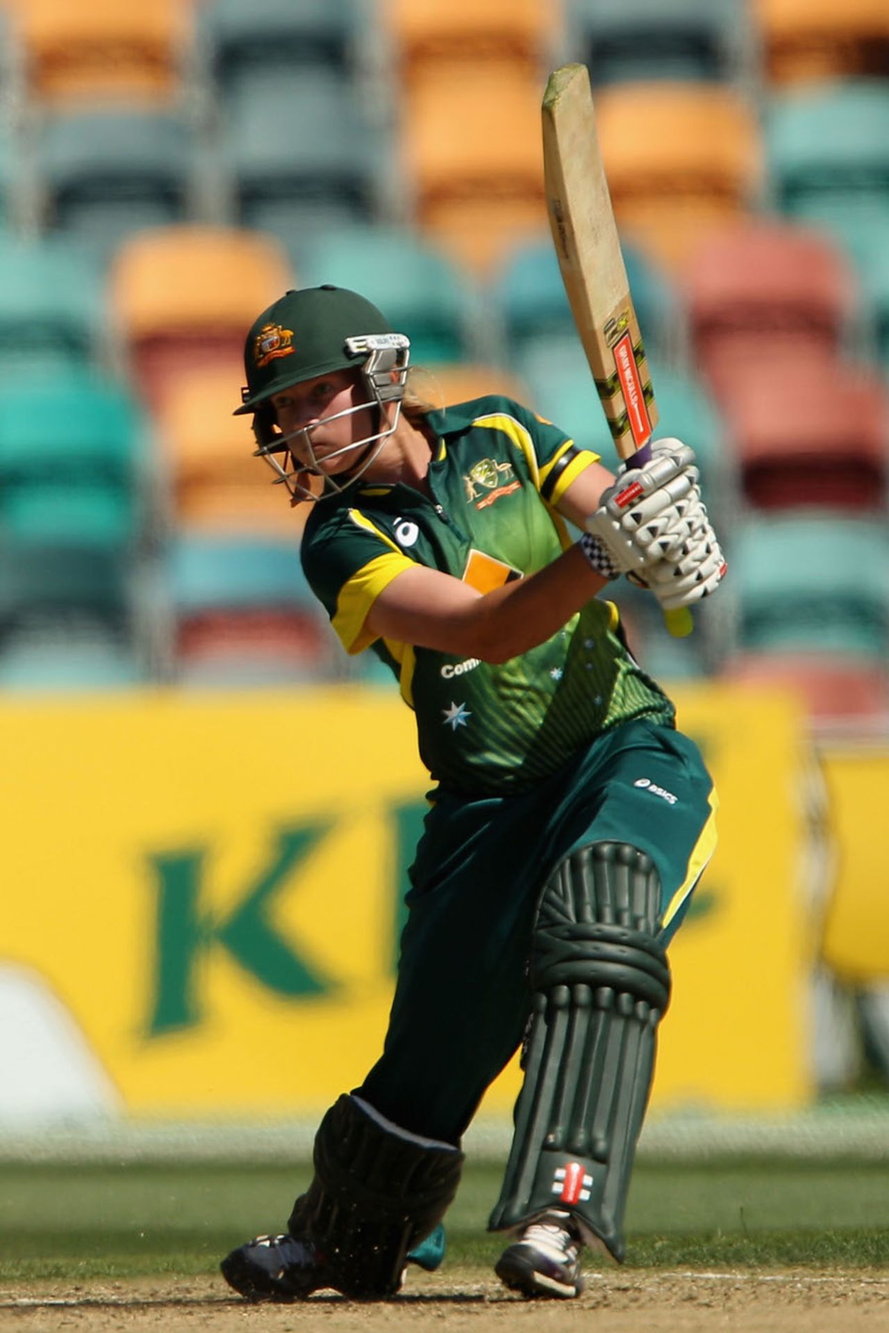Meg Lanning hit an unbeaten 78, Australia v England, 1st Twenty20, Hobart, January 29, 2014