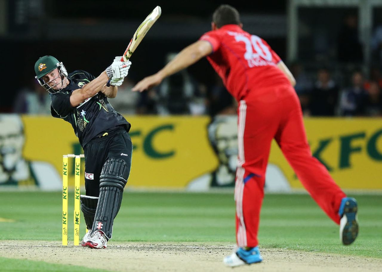 Chris Lynn impressed on his debut, Australia v England, 1st Twenty20, Hobart, January 29, 2014