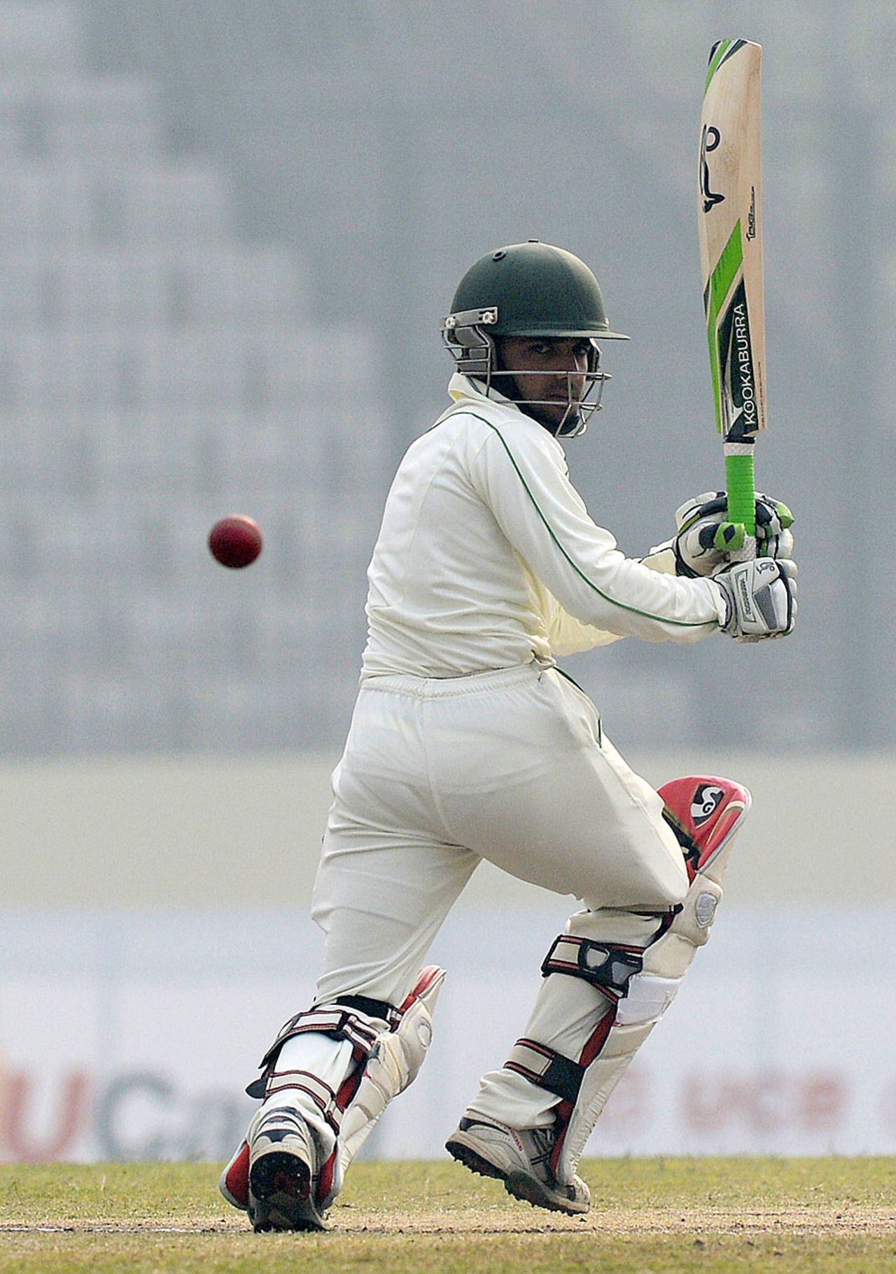 Mominul Haque glances it down to fine leg, Bangladesh v Sri Lanka, 1st Test, Mirpur, 4th day, January 30, 2014