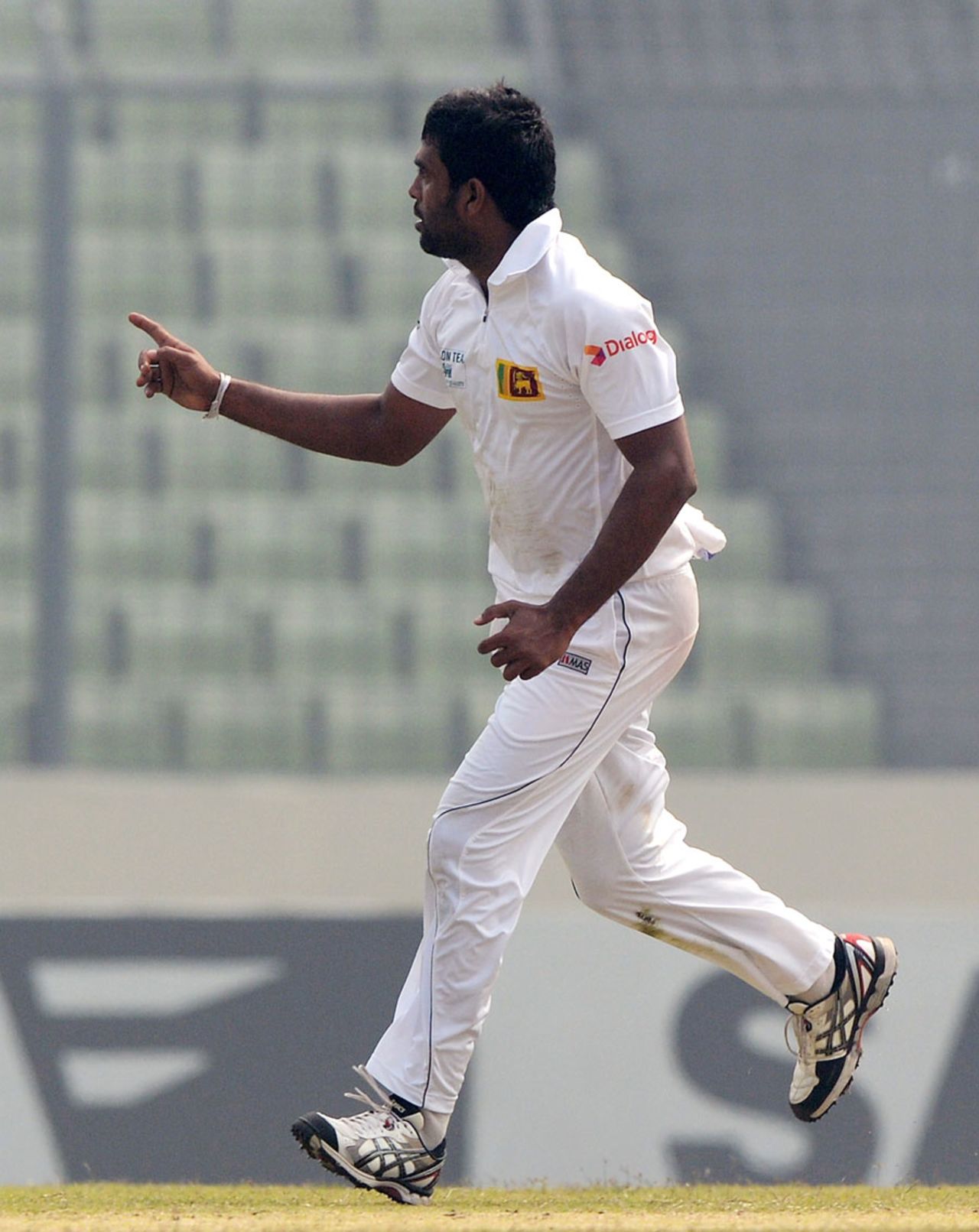Dilruwan Perera picked up five wickets, Bangladesh v Sri Lanka, 1st Test, Mirpur, 4th day, January 30, 2014