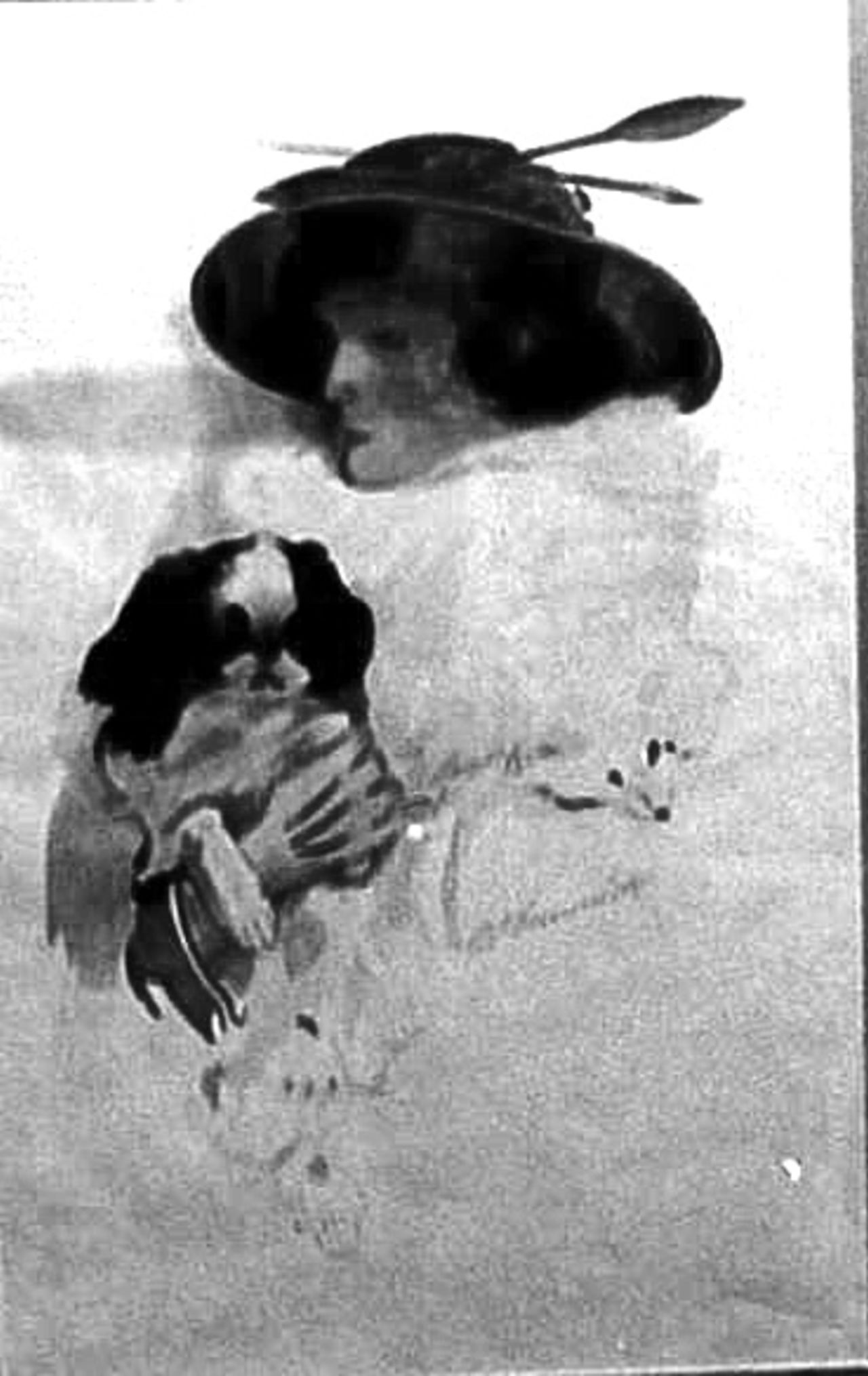 "Lady With Dog" by Clarrie Grimmett