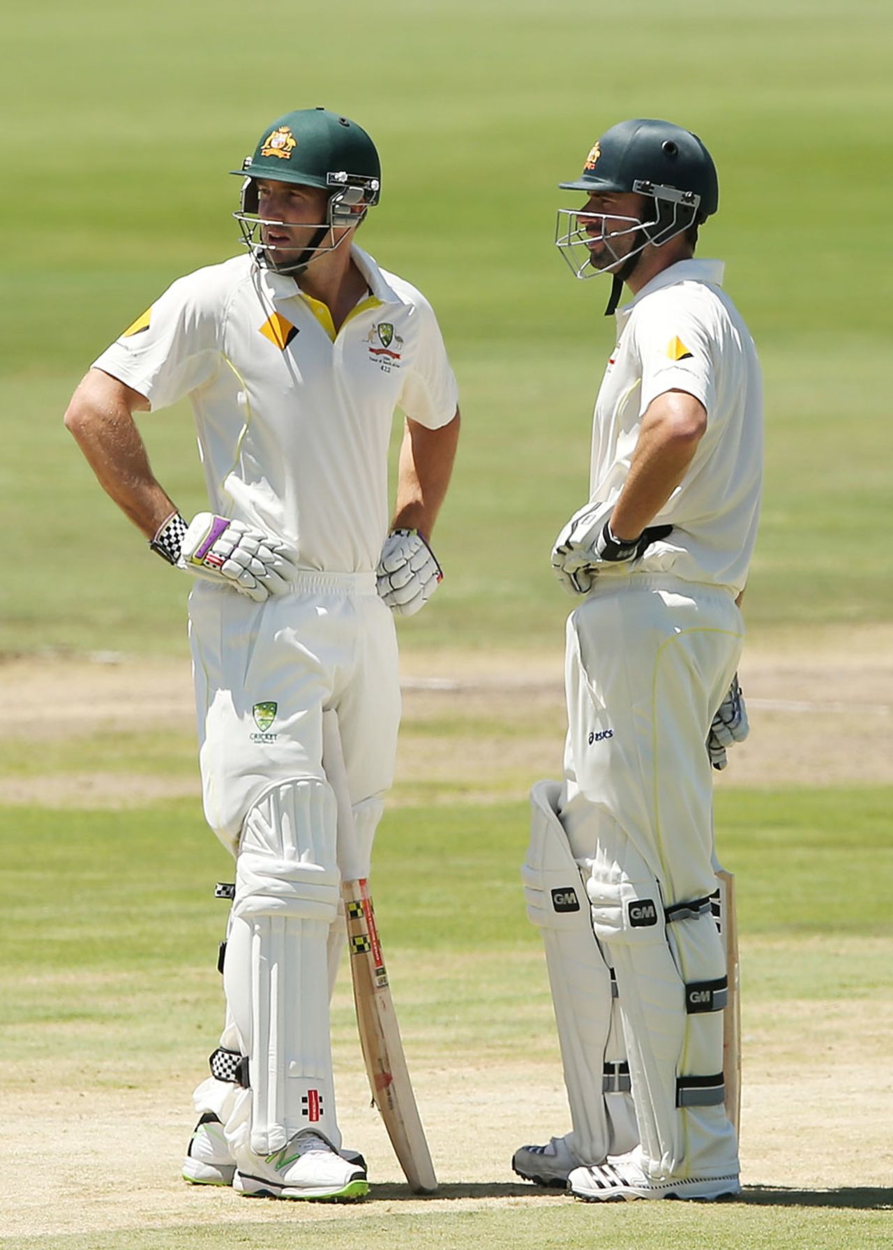 Shaun Marsh and Alex Doolan steadied Australia with a third-wicket stand, South Africa v Australia, 1st Test, Centurion, 1st day, February 12, 2014