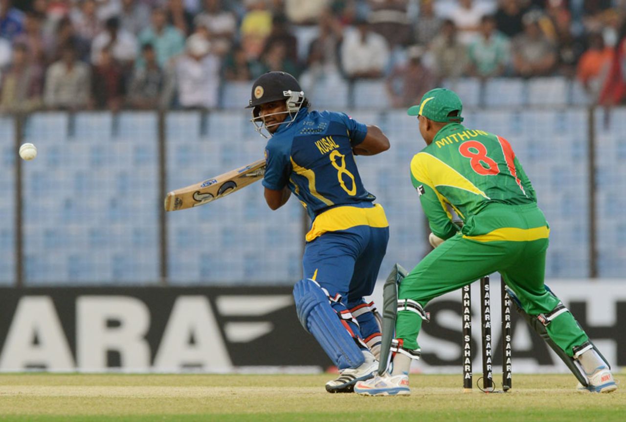 Kusal Perera employs a late cut , Bangladesh v Sri Lanka, 1st T20, Chittagong, February 12, 2014