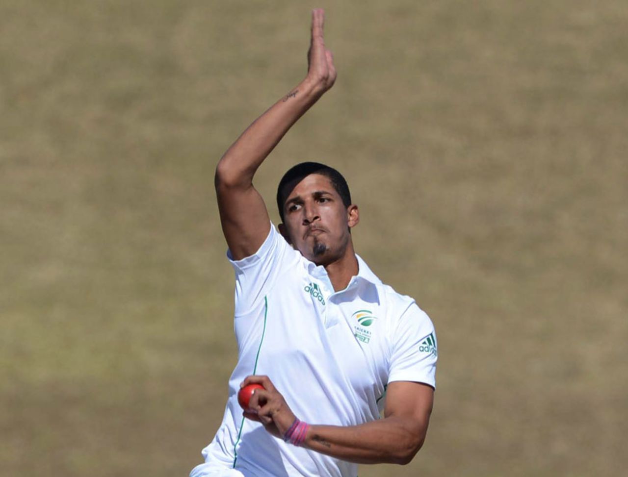 Beuran Hendricks charges in, South Africa A v Australia A, Pretoria, July 24, 2013