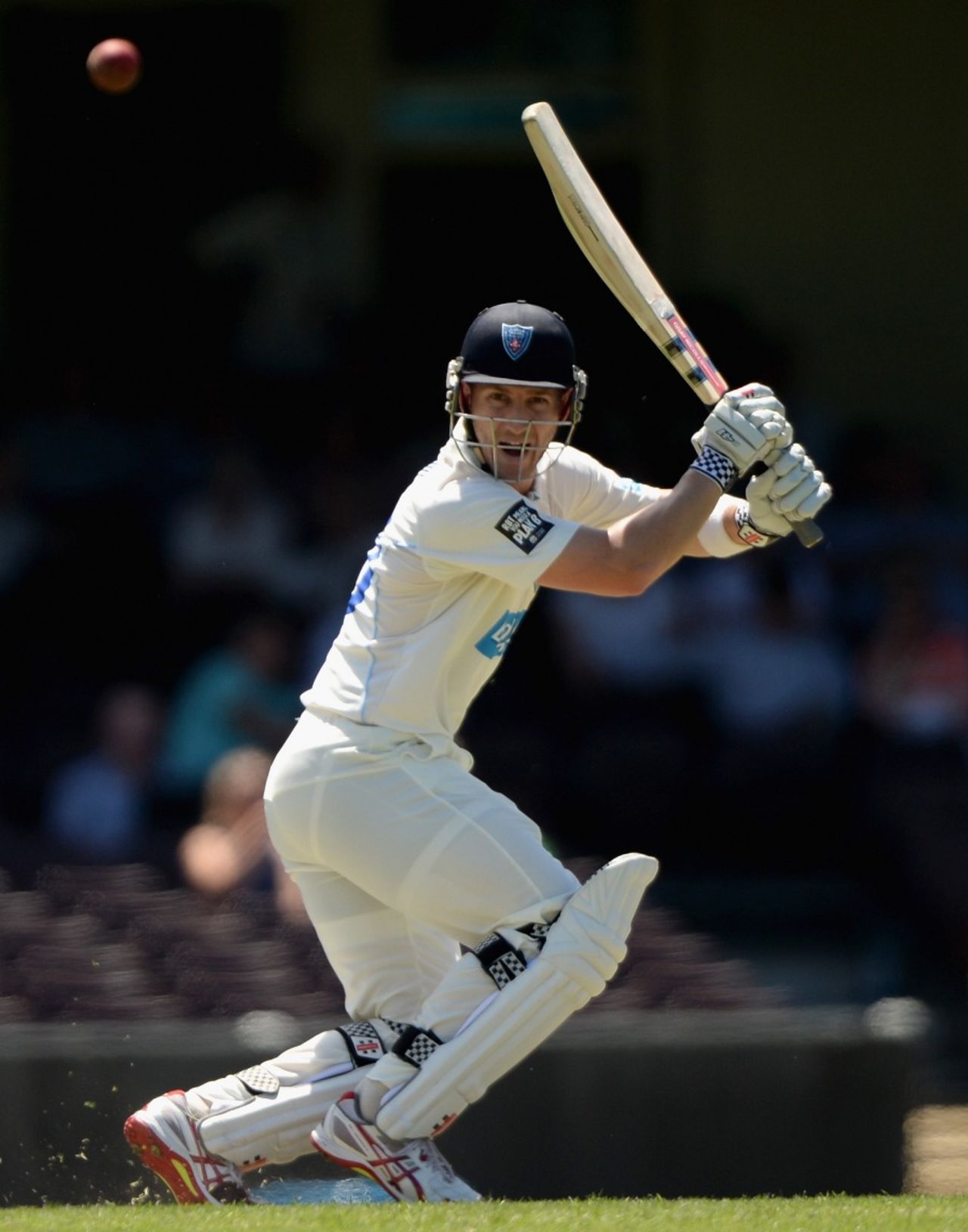 Peter Nevill cuts towards point, Cricket Australia Invitational XI v England, Sydney, 1st day, November 13, 2013