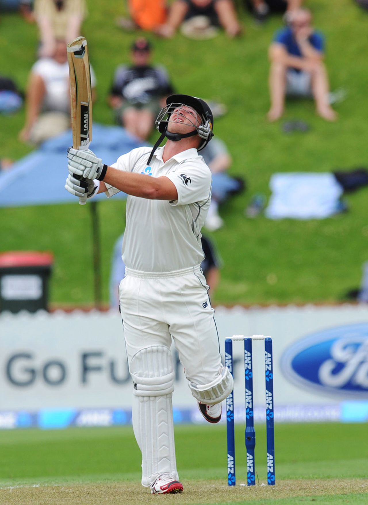 Corey Anderson batted aggressively after lunch, but didn't last too long, New Zealand v India, 2nd Test, Wellington, 1st day, February 14, 2014