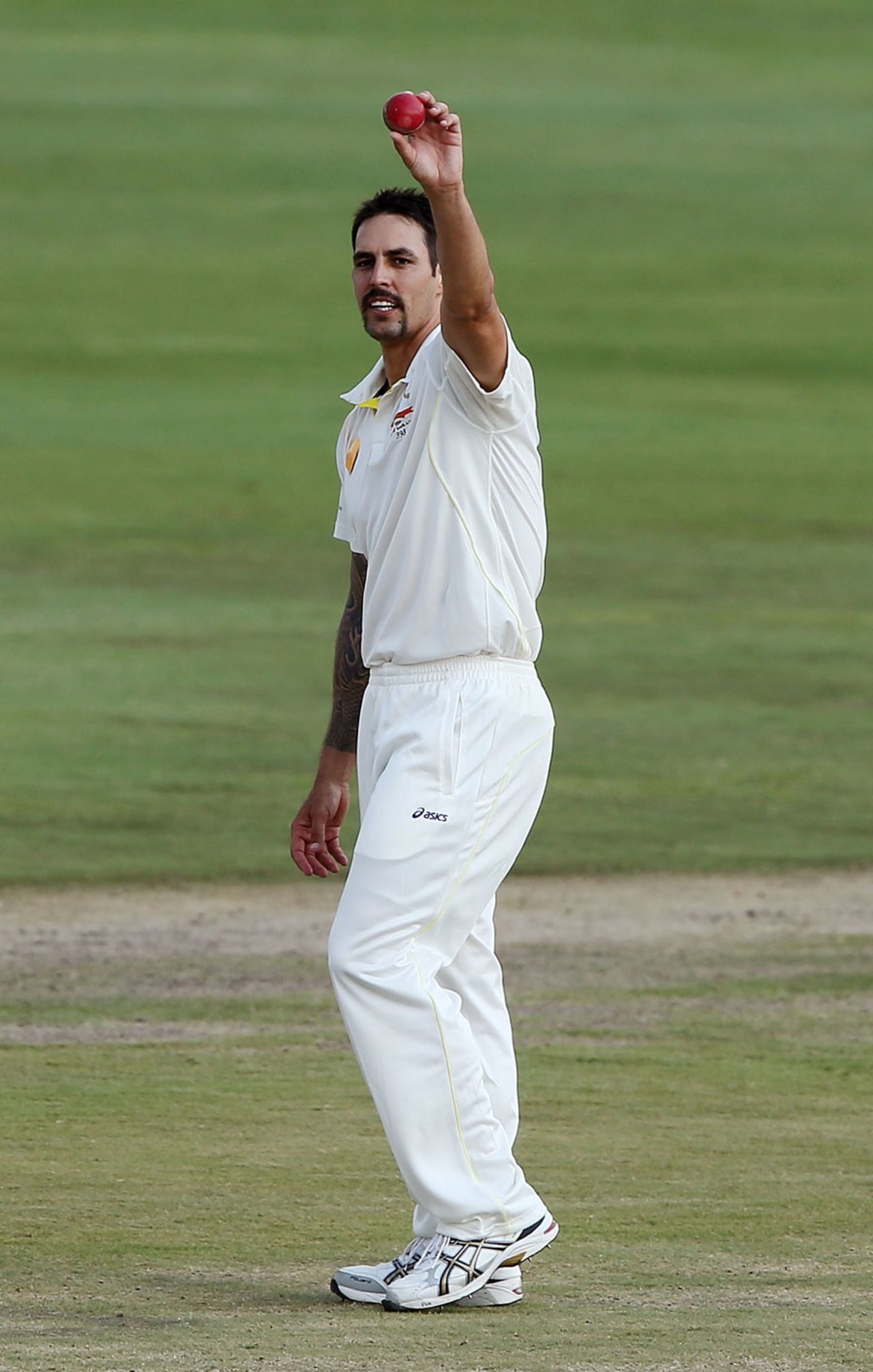 Mitchell Johnson collected his second five-for in the match, South Africa v Australia, 1st Test, Centurion, 4th day, February 15, 2014