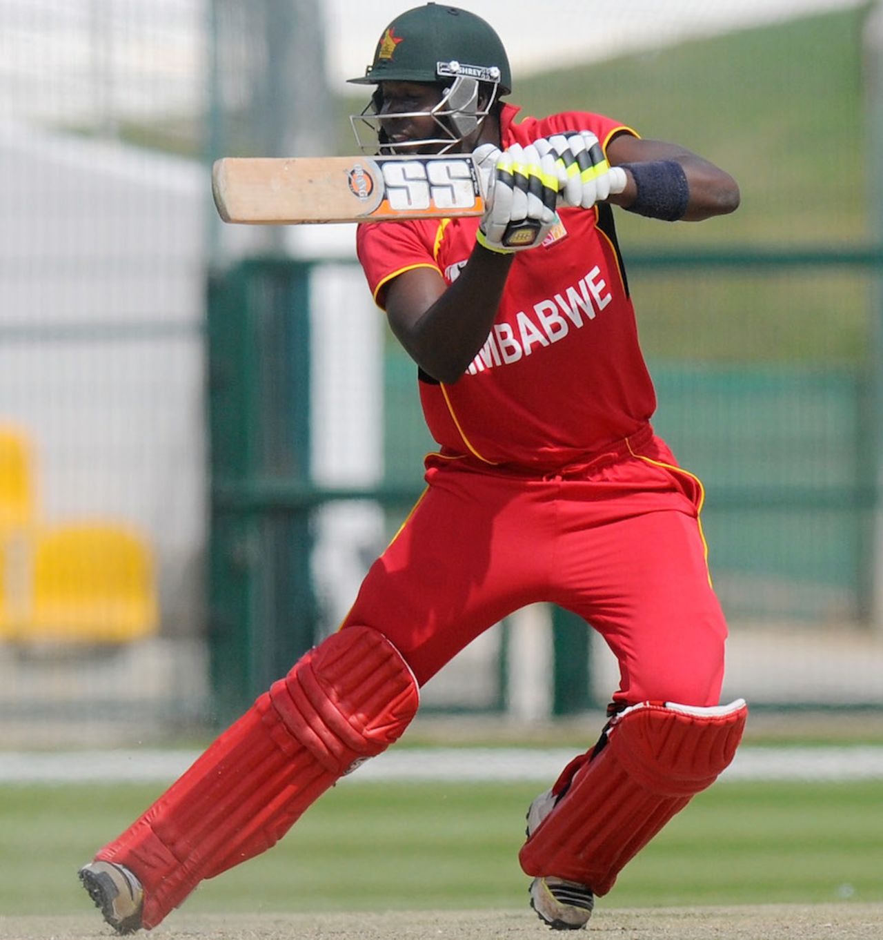 Luke Jongwe smashed four sixes in his 55, Zimbabwe Under-19s v South Africa Under-19s, Under-19 World Cup, Abu Dhabi, February 18, 2014