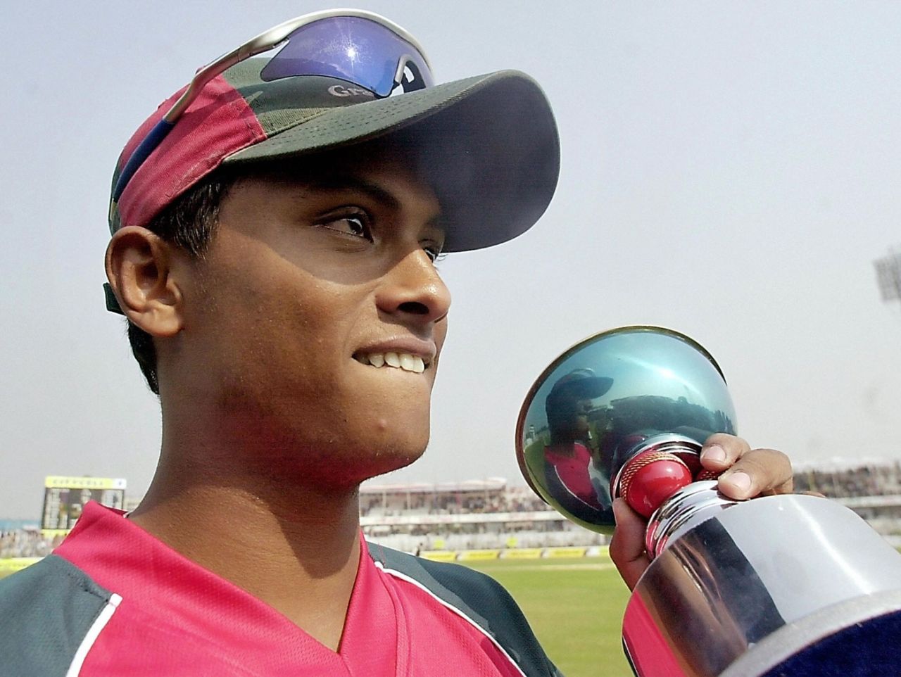 Enamul Haque junior was the Man of the Match for his 6 for 45, Bangladesh v Zimbabwe, 1st Test, Chittagong, 5th day, January 10, 2005