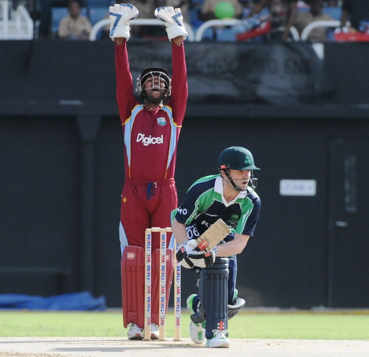 William Porterfield fell in the first over, West Indies v Ireland, 1st T20, Kingston, February 19, 2014