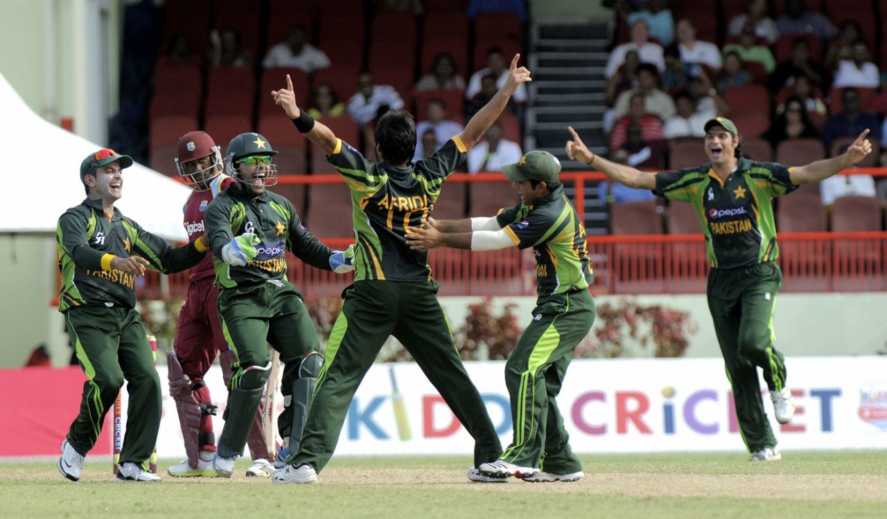 Shahid Afridi took 7 for 12, West Indies v Pakistan, 1st ODI, Providence, July 14, 2013