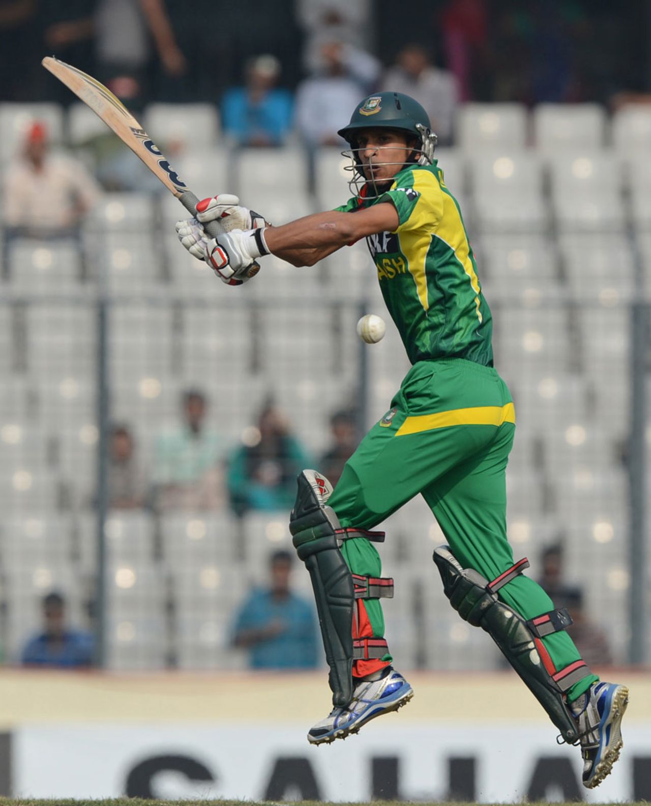 Nasir Hossain struck four fours, Bangladesh v Sri Lanka, 3rd ODI, Dhaka, February 22, 2014