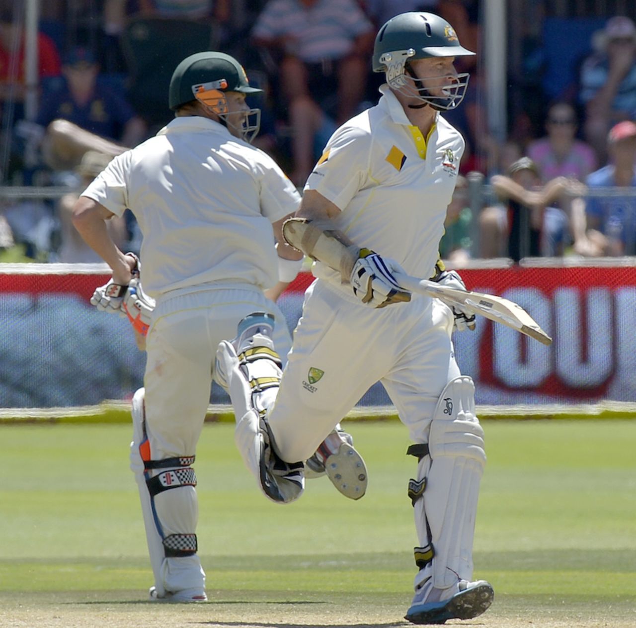 Chris Rogers and David Warner negotiated the eight overs before lunch comfortably, South Africa v Australia, 2nd Test, Port Elizabeth, 4th day, February 23, 2014