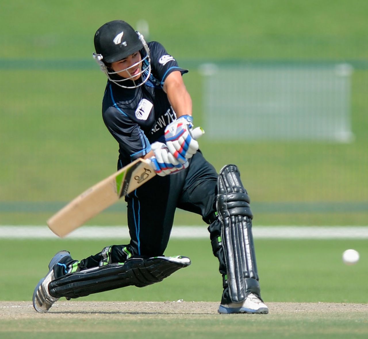 Ken McClure scored an unbeaten 62, UAE v New Zealand, 2nd Plate Semi-Final, Under-19 World Cup, Abu Dhabi, February 25, 2014