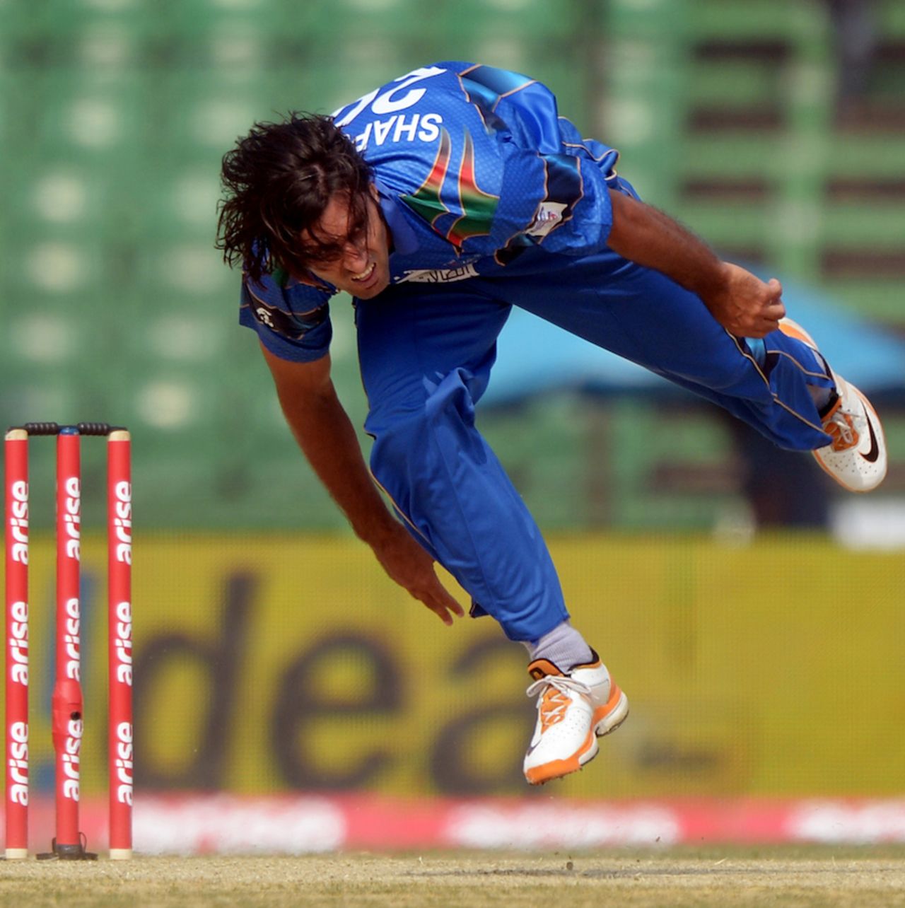 Shapoor Zadran bowled a tight opening spell, Afghanistan v Pakistan, Asia Cup 2014, Fatullah, February 27, 2014