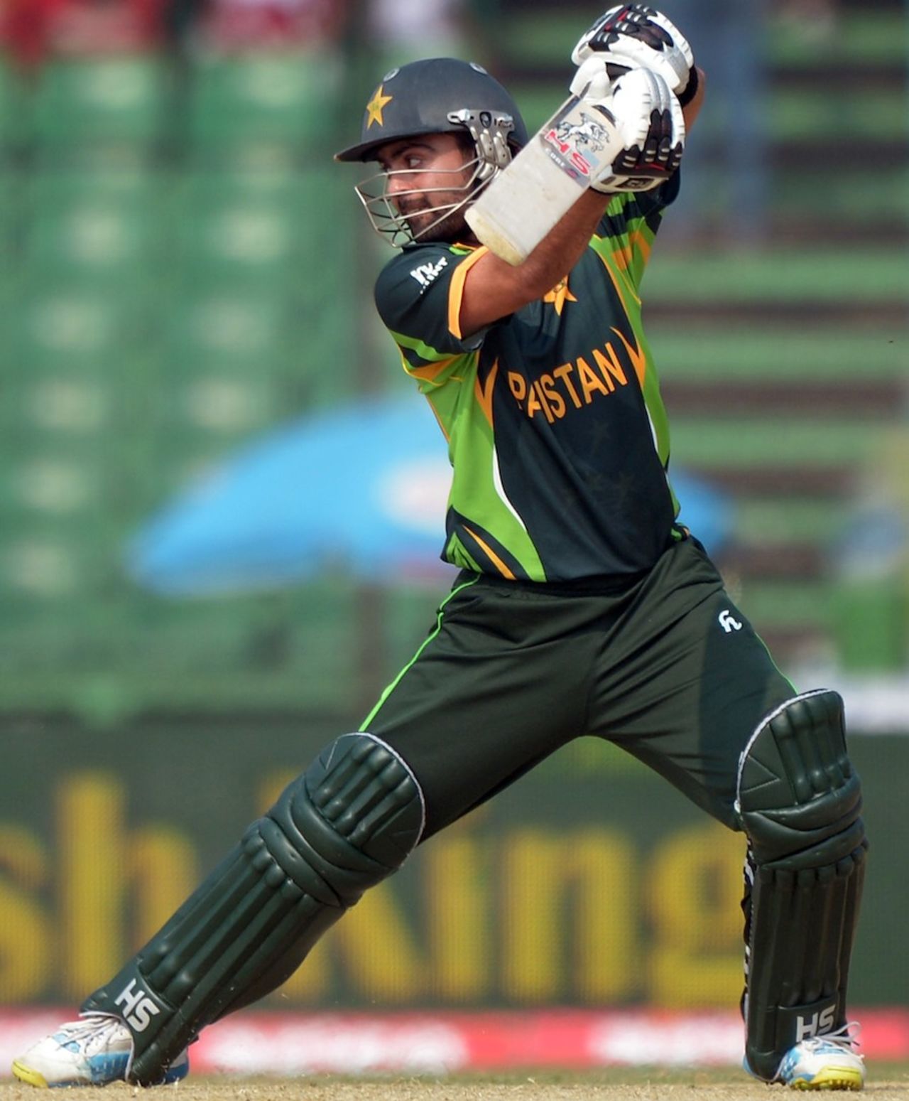 Ahmed Shehzad guides one behind point, Afghanistan v Pakistan, Asia Cup 2014, Fatullah, February 27, 2014