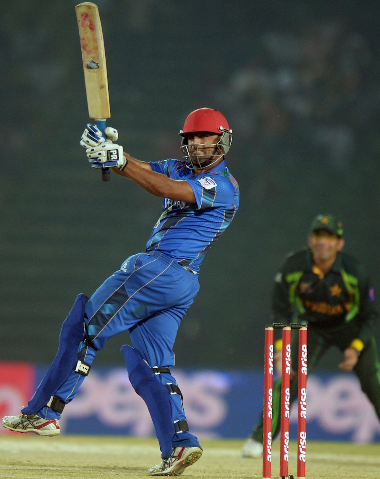 Noor Ali Zadran played some attractive shots in his 44, Afghanistan v Pakistan, Asia Cup 2014, Fatullah, February 27, 2014