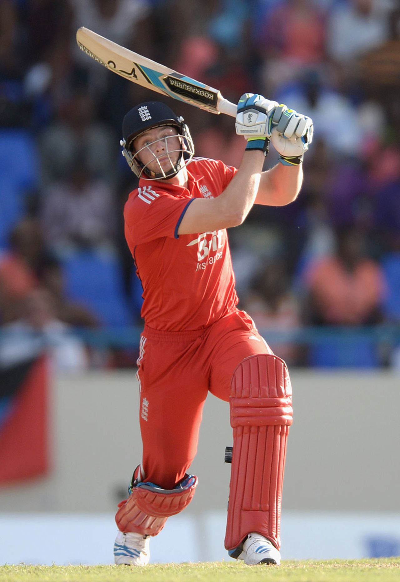 Jos Buttler could only find mid-off, West Indies v England, 1st ODI, North Sound, February 28, 2014