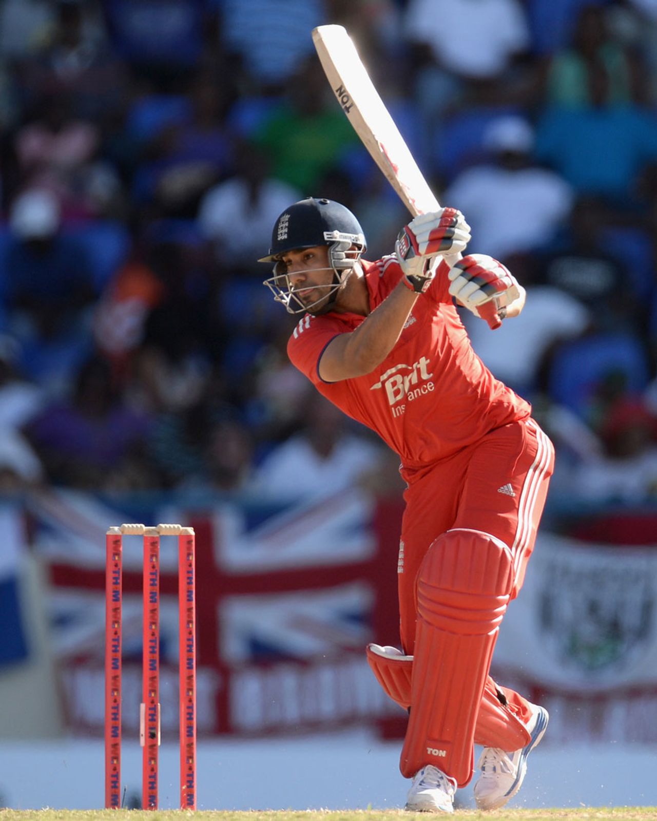 Ravi Bopara was very composed in getting England back on track, West Indies v England, 2nd ODI, North Sound, March 2, 2014