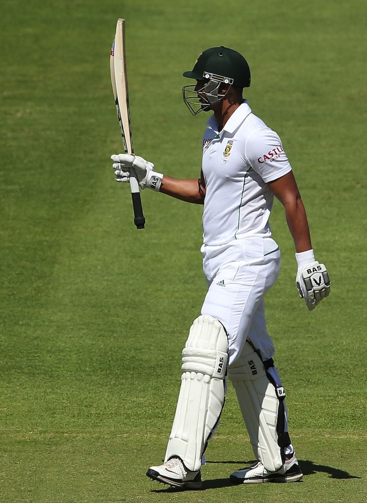 Alviro Petersen brought up his eighth Test fifty, South Africa v Australia, 3rd Test, Cape Town, 3rd day, March 3, 2014