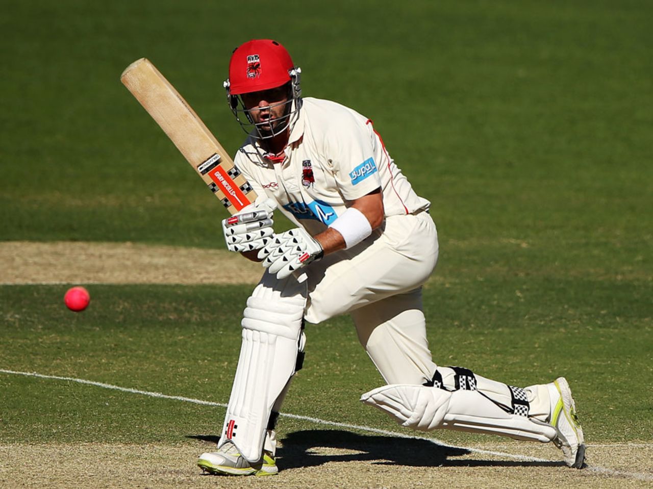 Callum Ferguson was unbeaten on 79 at stumps on the first day, South Australia v New South Wales, Sheffield Shield, Adelaide, 1st day, March 3, 2014