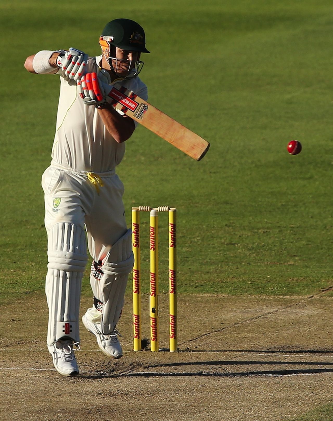 David Warner crunched four boundaries before stumps, South Africa v Australia, 3rd Test, Cape Town, 3rd day, March 3, 2014