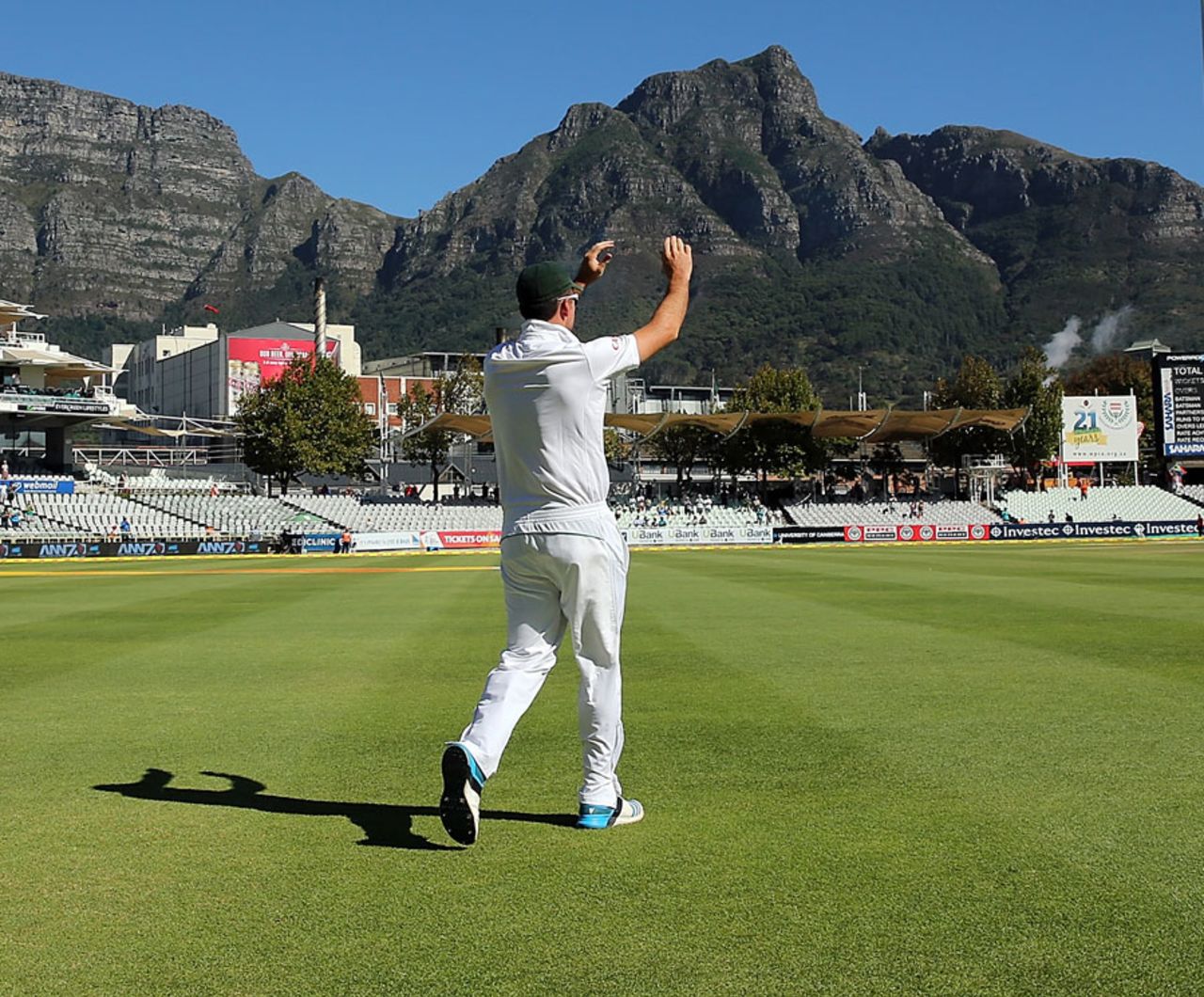 Graeme Smith steps out for his final Test, South Africa v Australia, 3rd Test, Cape Town, 4th day, March 4, 2014