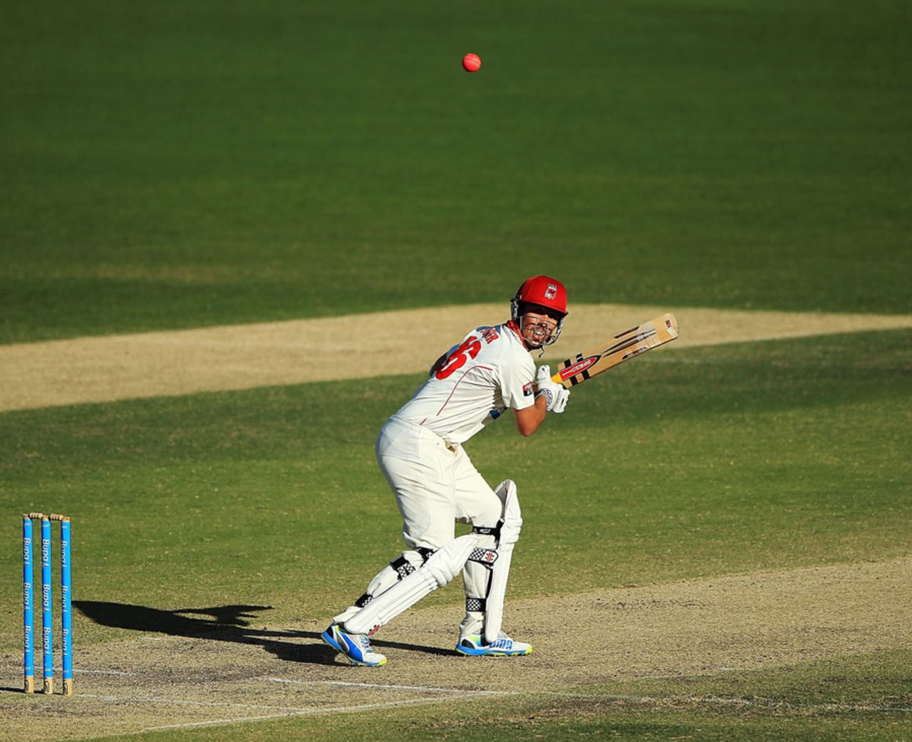 Tom Cooper struck seven fours and four sixes during his 89, South Australia v New South Wales, Sheffield Shield, Adelaide, 3rd day, March 5, 2014