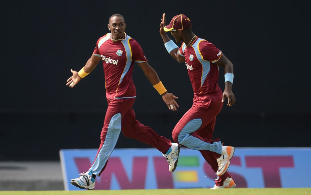 Dwayne Bravo picked up two in two balls, West Indies v England, 3rd ODI, Antigua, March 5, 2014