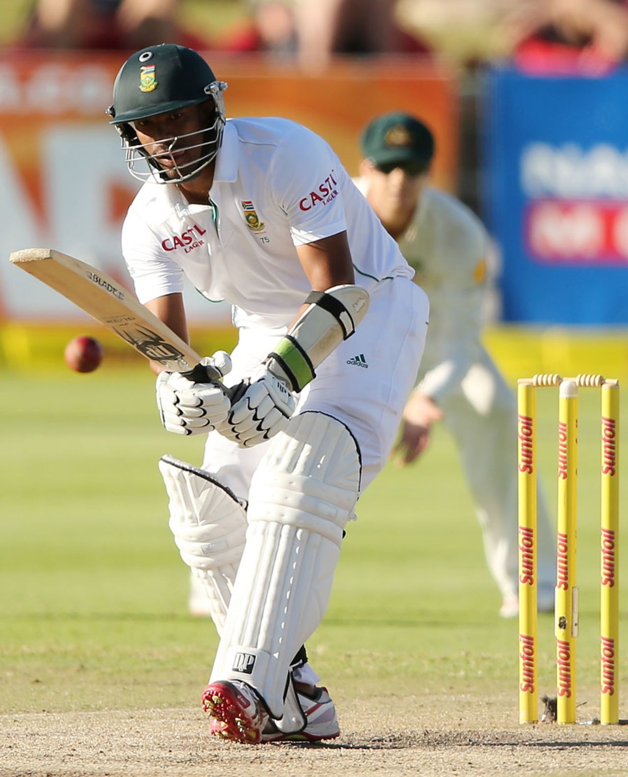 Vernon Philander scored an unbeaten 51, South Africa v Australia, 3rd Test, Cape Town, 5th day, March 5, 2014