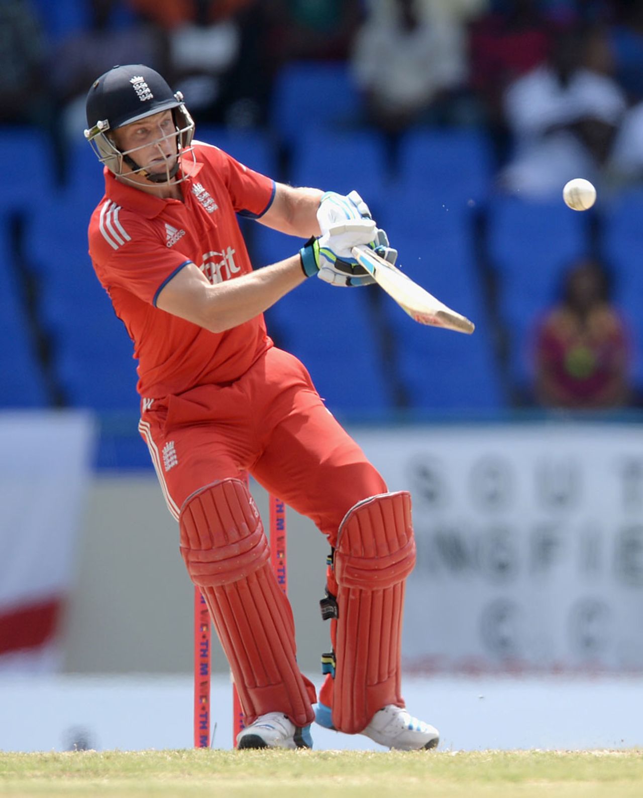 Jos Buttler plays the scoop, West Indies v England, 3rd ODI, Antigua, March 5, 2014