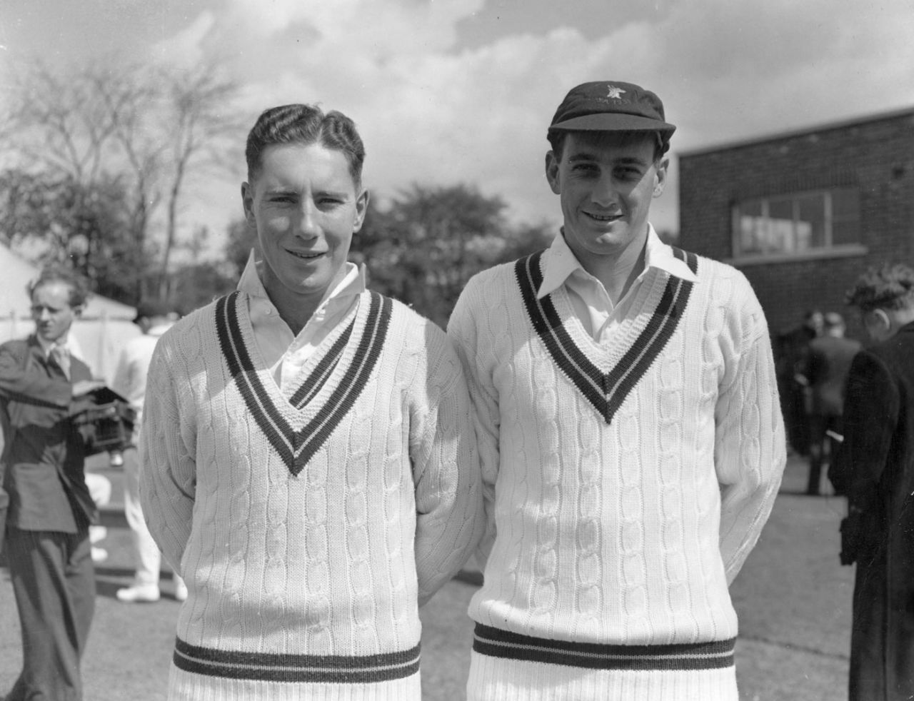 Batsman Roy McLean and offspinner Hugh Tayfield, from Natal, are part of South Africa's touring squad to England, May 5, 1955