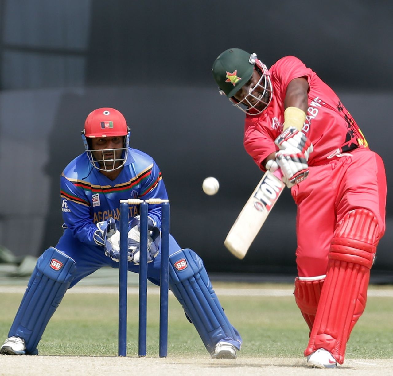 Hamilton Masakadza powered Zimbabwe's chase with a 52-ball 93, Afghanistan v Zimbabwe, World T20 warm-up, Chittagong, March 14, 2014