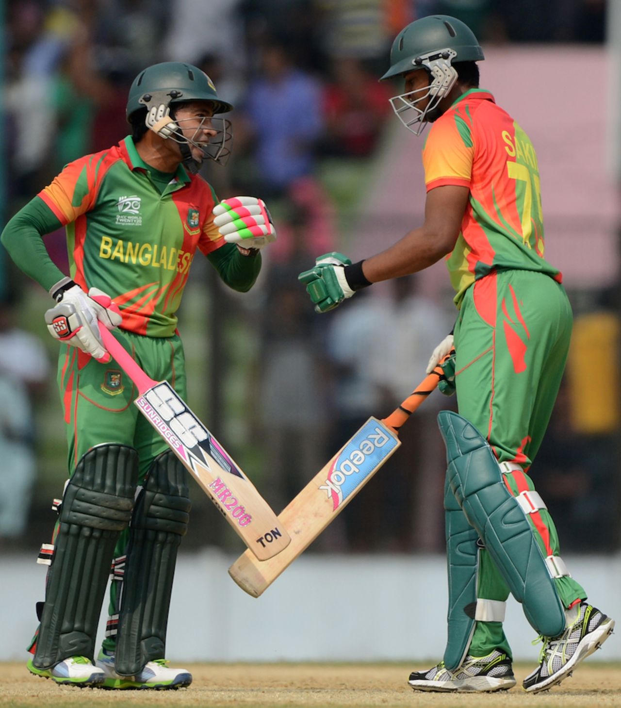 Mushfiqur Rahim and Shakib Al Hasan added 116 runs in the last 10 overs, Bangladesh v Ireland, World T20 warm-up, Fatullah, March 14, 2014